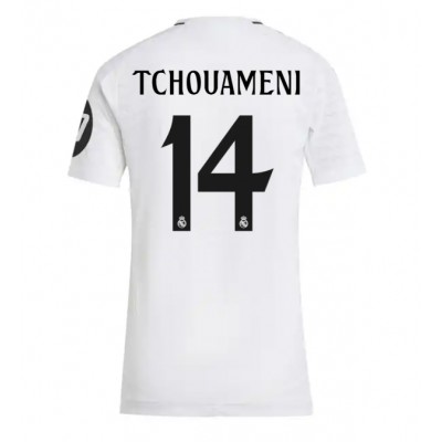 Dres Real Madrid Aurelien Tchouameni #14 Domaci za Žensko 2024-25 Kratak Rukav Dres Real Madrid Aurelien Tchouameni #14 Domaci za Žensko 2024-25 Kratak Rukav
